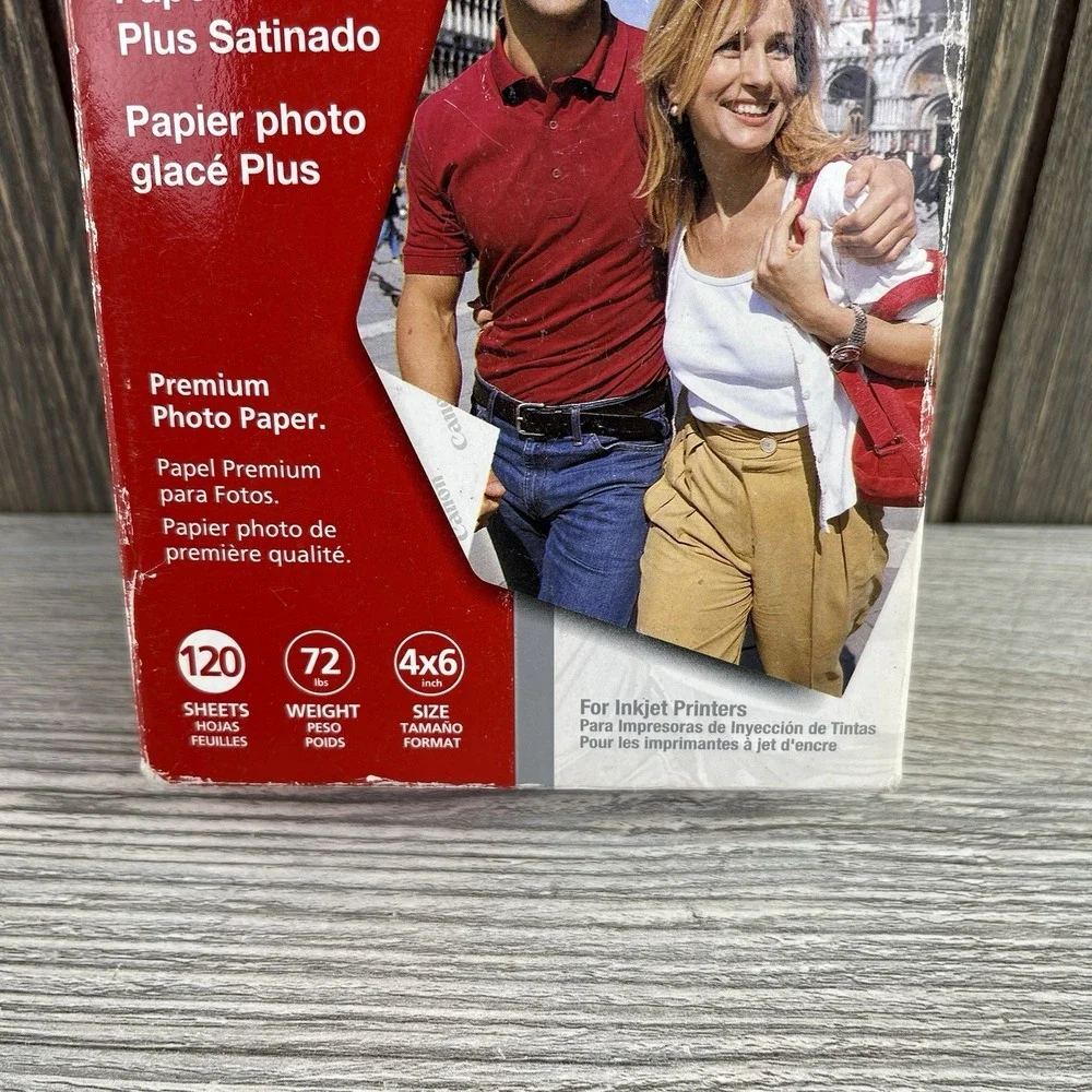 Canon 4x6 Photo Paper Plus Glossy 120 Sheets for inkjet